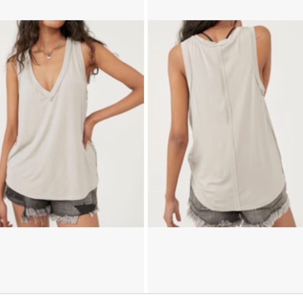 Free People Medium Tank Moon Dance Tank in Quill